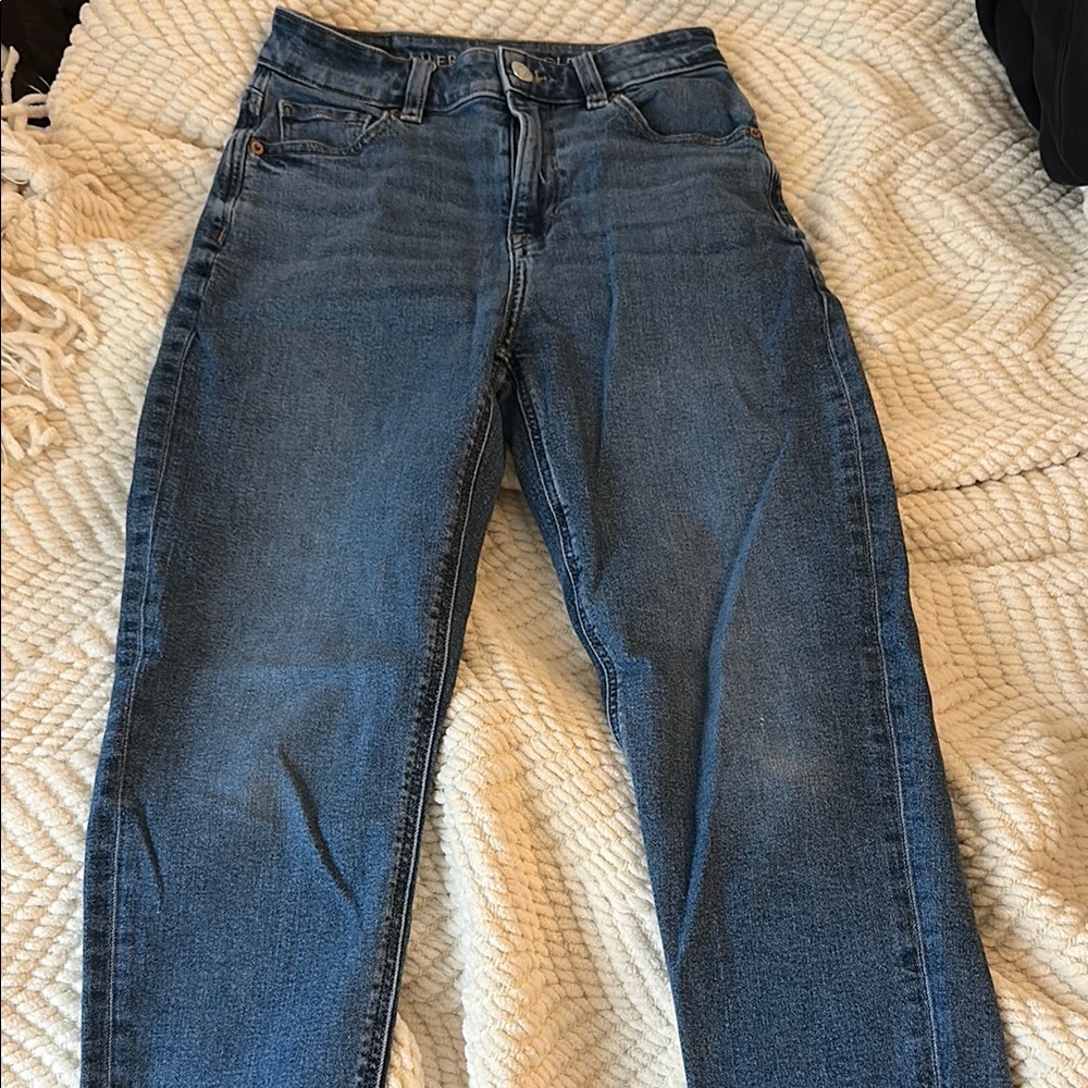 American Eagle Dark Wash Mom Jeans